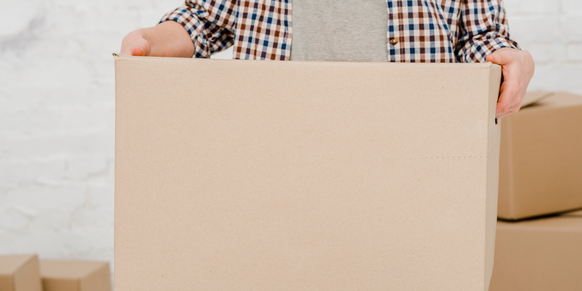 Caixa de papelão para transporte