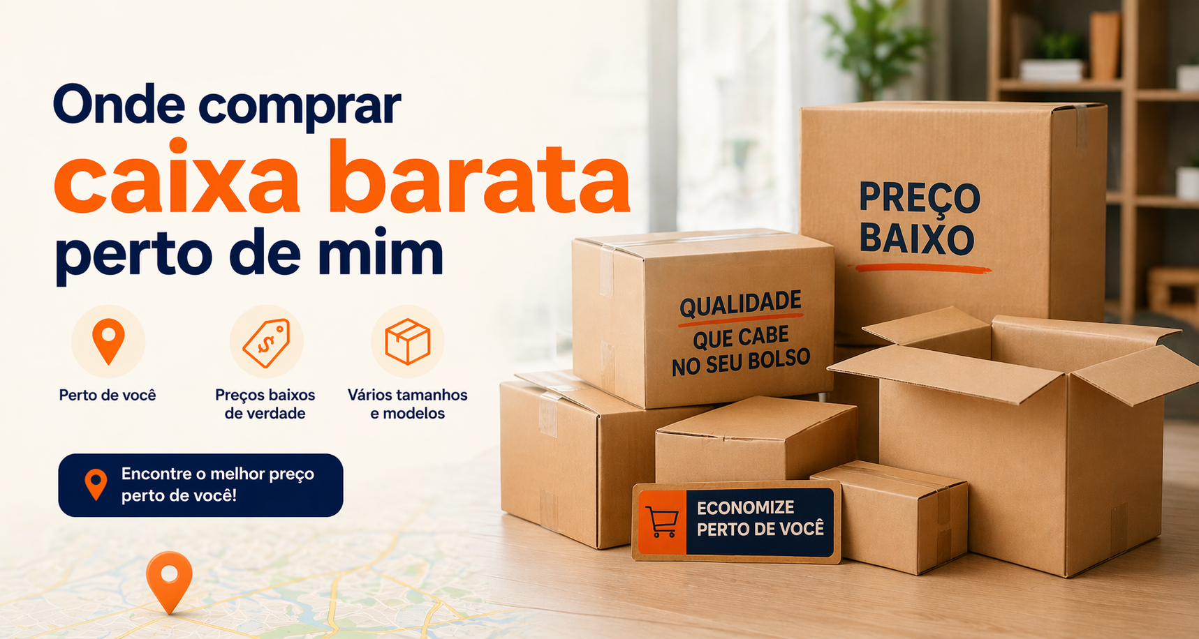 Onde comprar caixa barata perto de mim